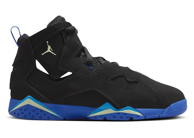 Jordan True Flight Black Hyper Royal Photo Blue Barely Volt (PS)