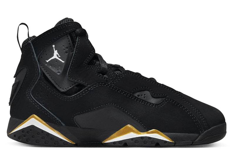 Jordan True Flight Black Metallic Gold White (PS)