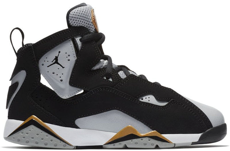 Jordan True Flight Black Wolf Grey Metallic Gold (PS)