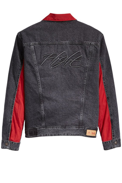 Jordan Reversible Trucker Jacket Black/Red