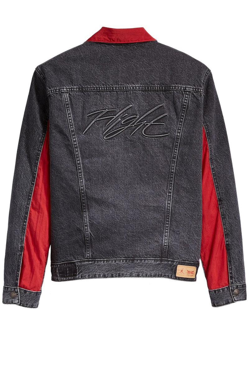 Jordan Reversible Trucker Jacket Black/Red