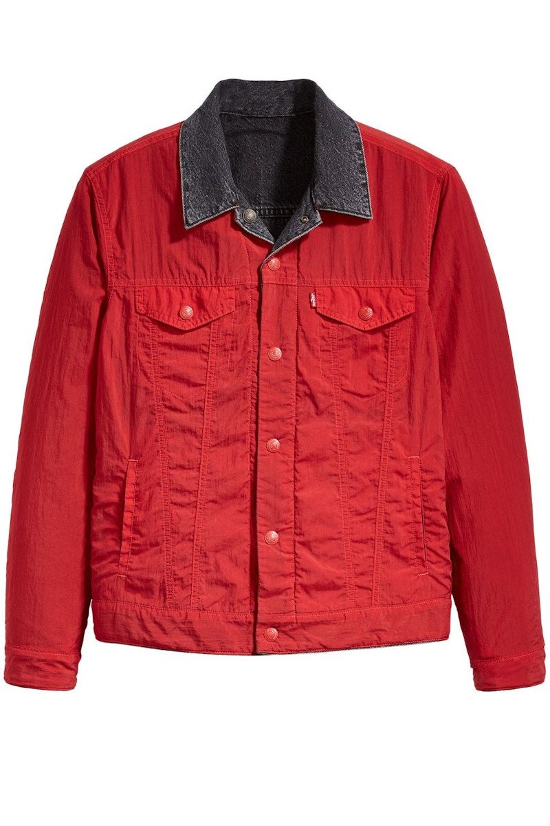 Jordan Reversible Trucker Jacket Black/Red