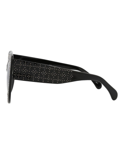 Alaia Cat Eye-Frame Acetate Sunglasses Black Black Grey (AA0042S-30008459-001)
