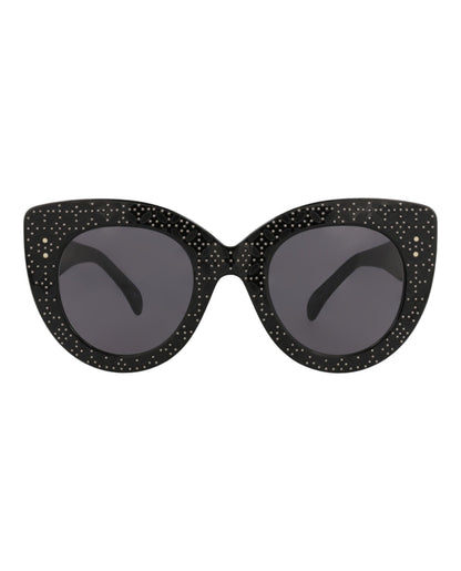 Alaia Cat Eye-Frame Acetate Sunglasses Black Black Grey (AA0042S-30008459-001)