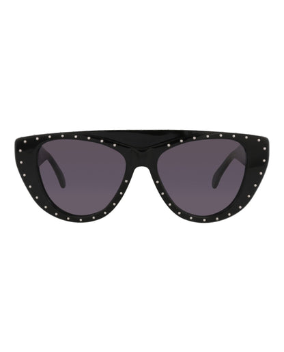Alaia Cat Eye-Frame Acetate Sunglasses Black Black Grey (AA0053S-30010093-002)