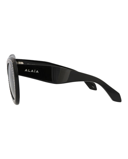 Alaia Cat Eye-Frame Recycled Acetate Sunglasses Black Black Grey (AA0064S-30014219-001)