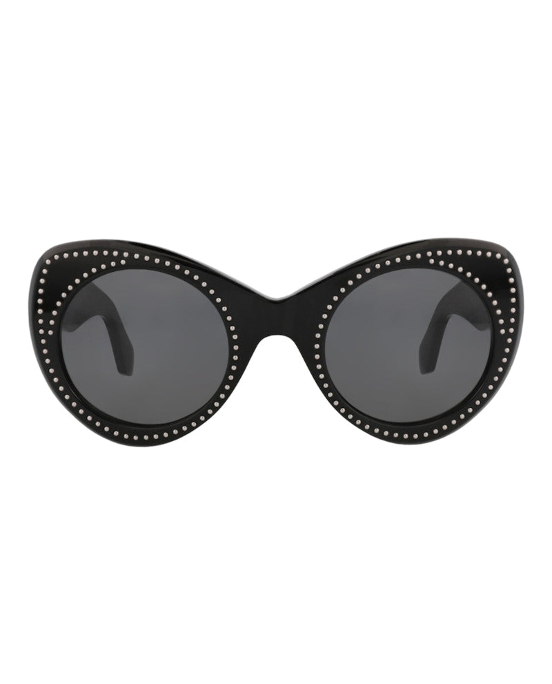 Alaia Cat Eye-Frame Recycled Acetate Sunglasses Black Black Grey (AA0064S-30014219-001)