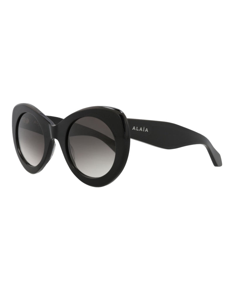 Alaia Cat Eye-Frame Recycled Acetate Sunglasses Black Black Grey (AA0064S-30014219-002)