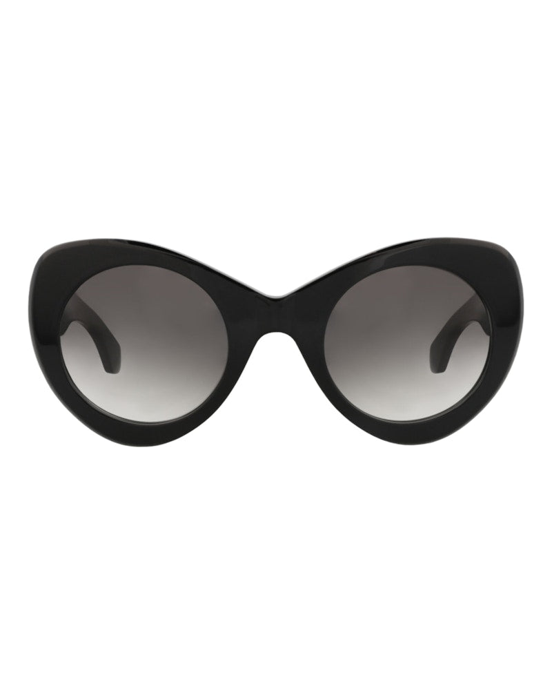Alaia Cat Eye-Frame Recycled Acetate Sunglasses Black Black Grey (AA0064S-30014219-002)