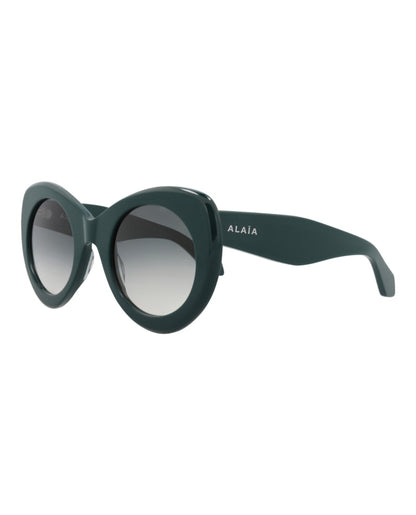 Alaia Cat Eye-Frame Recycled Acetate Sunglasses Green Green Grey (AA0064S-30014219-003)