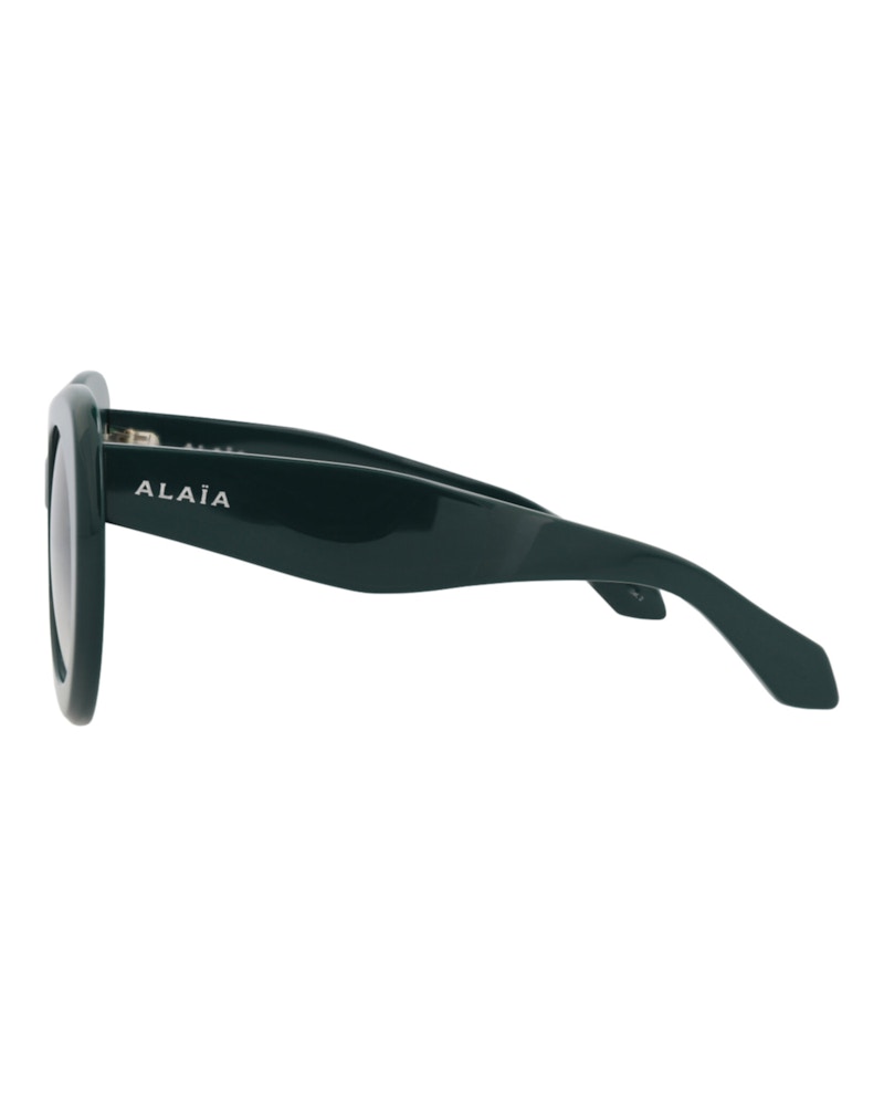 Alaia Cat Eye-Frame Recycled Acetate Sunglasses Green Green Grey (AA0064S-30014219-003)