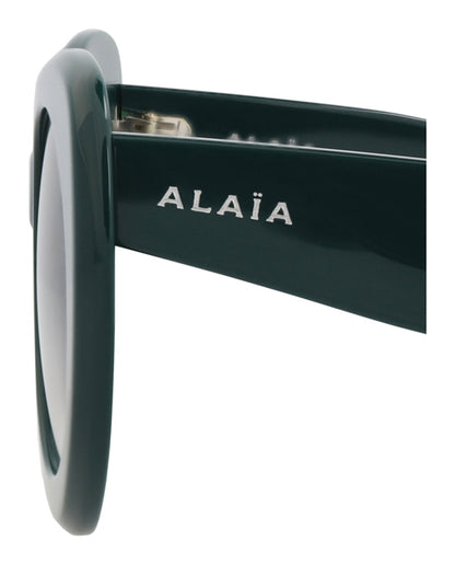 Alaia Cat Eye-Frame Recycled Acetate Sunglasses Green Green Grey (AA0064S-30014219-003)