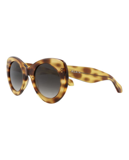Alaia Cat Eye-Frame Recycled Acetate Sunglasses Havana Havana Grey (AA0064S-30014219-004)