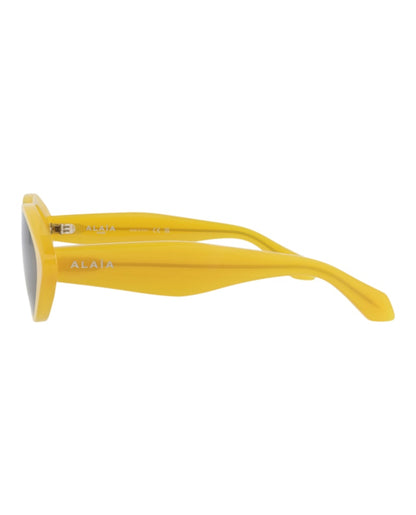 Alaia Cat Eye-Frame Recycled Acetate Sunglasses Yellow Yellow Grey (AA0069S-30014222-003)