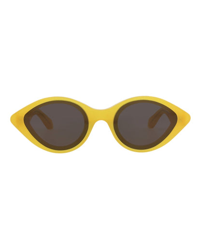 Alaia Cat Eye-Frame Recycled Acetate Sunglasses Yellow Yellow Grey (AA0069S-30014222-003)