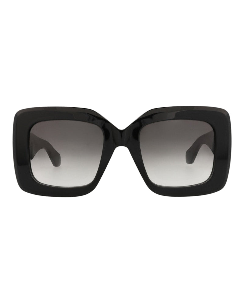 Alaia Square-Frame Recycled Acetate Sunglasses Black Black Grey (AA0065S-30014218-002)