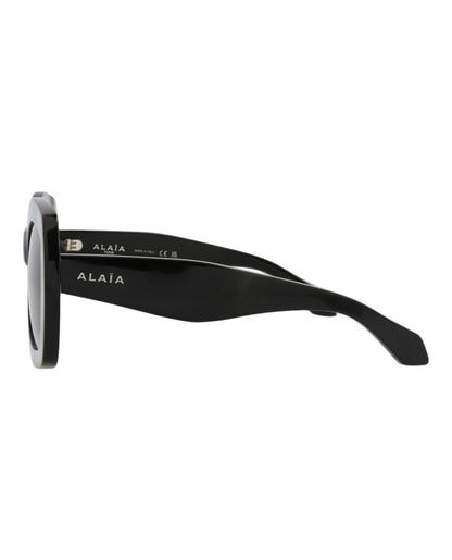 Alaia Square-Frame Recycled Acetate Sunglasses Blue Black Grey (AA0066S-30014220-003)