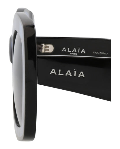 Alaia Square-Frame Recycled Acetate Sunglasses Blue Black Grey (AA0066S-30014220-003)