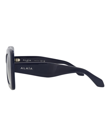 Alaia Square-Frame Recycled Acetate Sunglasses Blue Blue Grey (AA0065S-30014218-003)