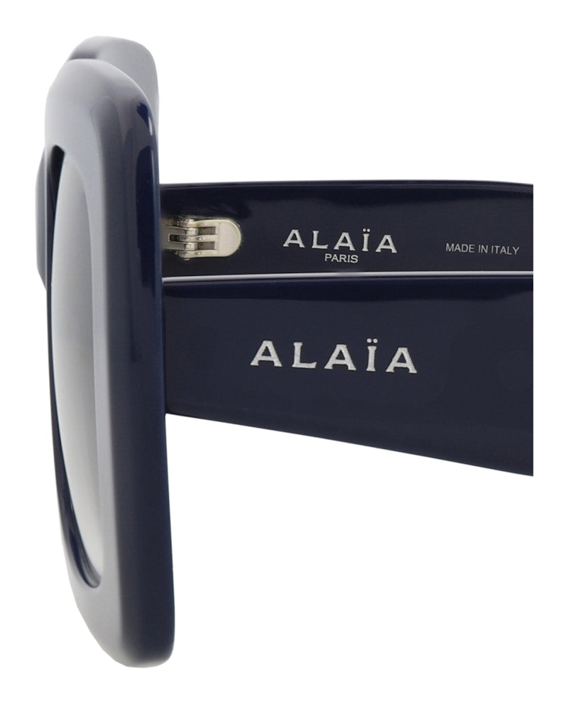 Alaia Square-Frame Recycled Acetate Sunglasses Blue Blue Grey (AA0065S-30014218-003)