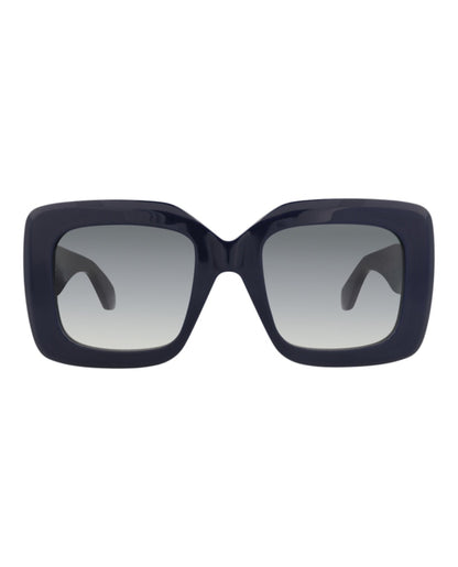 Alaia Square-Frame Recycled Acetate Sunglasses Blue Blue Grey (AA0065S-30014218-003)