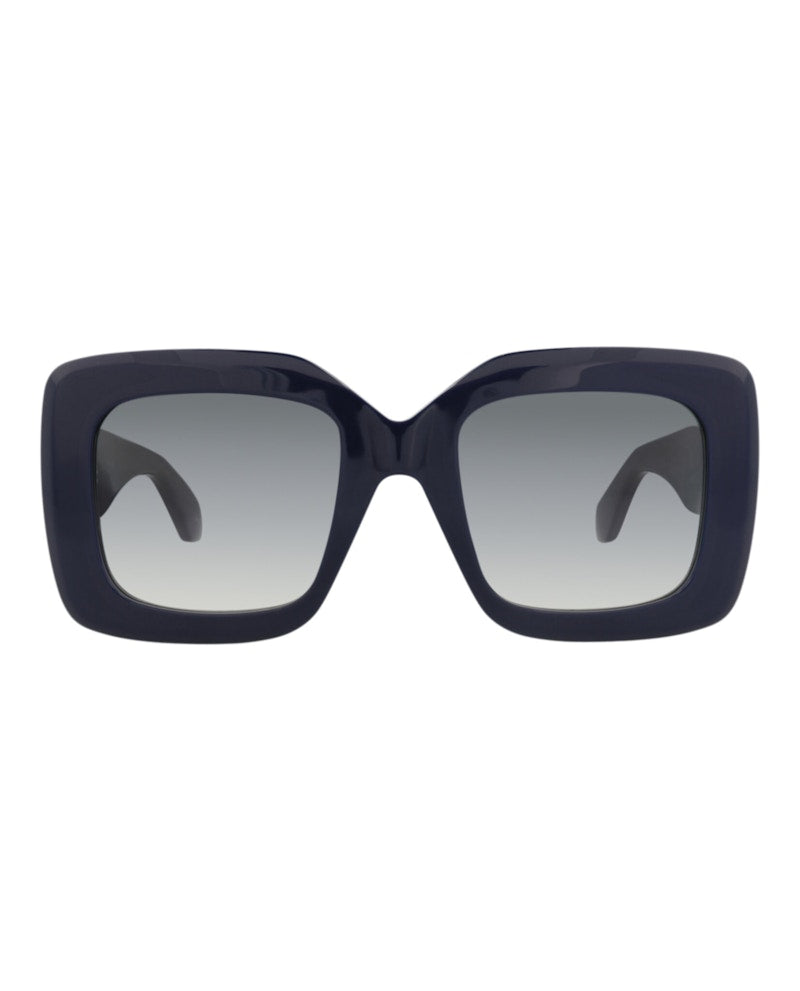 Alaia Square-Frame Recycled Acetate Sunglasses Blue Blue Grey (AA0065S-30014218-003)