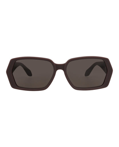 Alaia Square-Frame Recycled Acetate Sunglasses Burgundy Burgundy Grey (AA0082S-30015371-003)