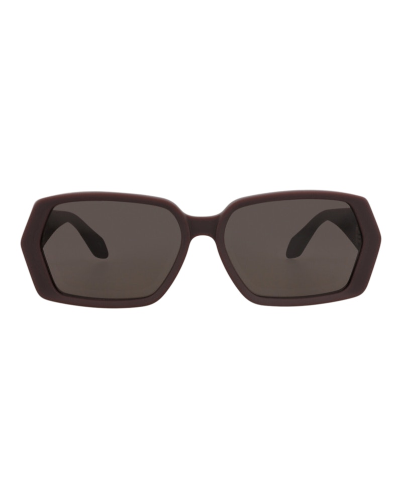 Alaia Square-Frame Recycled Acetate Sunglasses Burgundy Burgundy Grey (AA0082S-30015371-003)