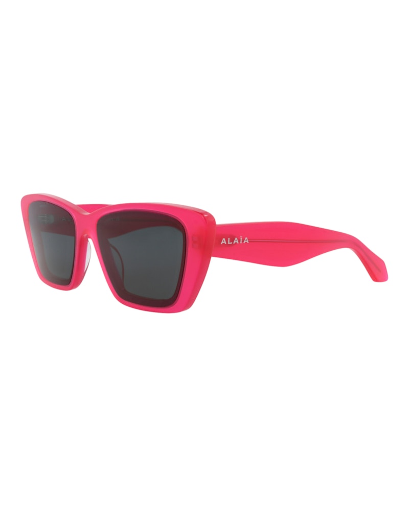 Alaia Square-Frame Recycled Acetate Sunglasses Fuchsia Fuchsia Grey (AA0070S-30014377-003)