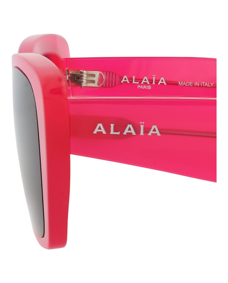 Alaia Square-Frame Recycled Acetate Sunglasses Fuchsia Fuchsia Grey (AA0070S-30014377-003)