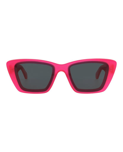 Alaia Square-Frame Recycled Acetate Sunglasses Fuchsia Fuchsia Grey (AA0070S-30014377-003)