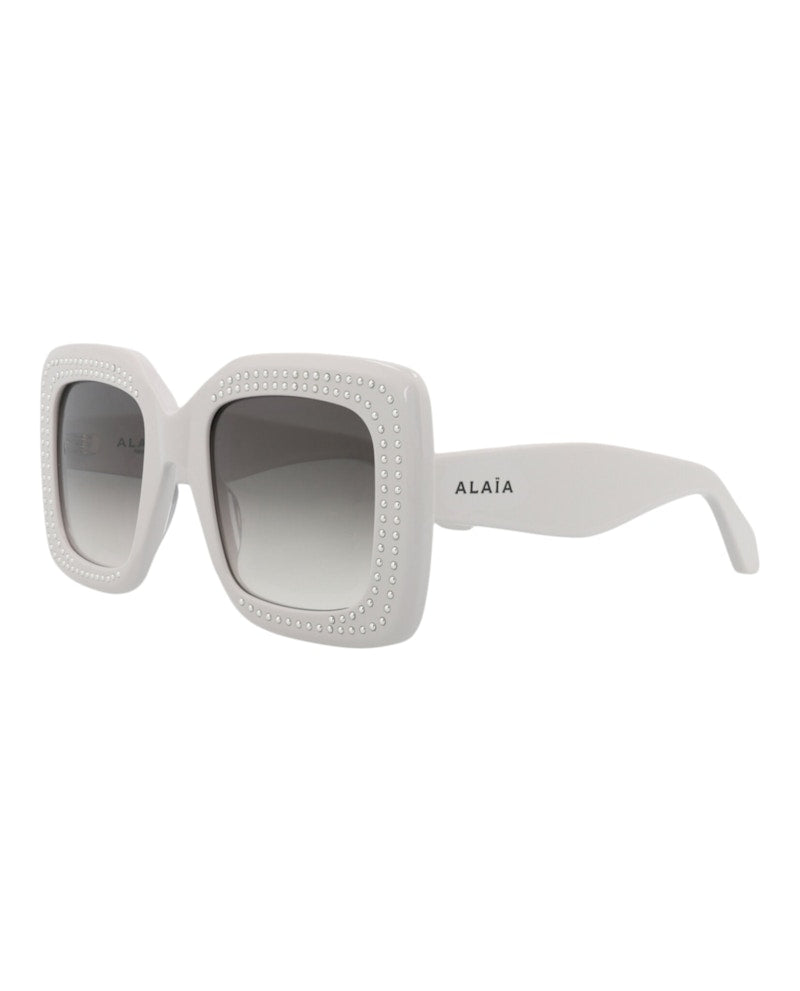 Alaia Square-Frame Recycled Acetate Sunglasses Grey Grey Grey (AA0065S-30014218-001)