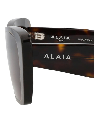 Alaia Square-Frame Recycled Acetate Sunglasses Havana Havana Brown (AA0070S-30014377-002)