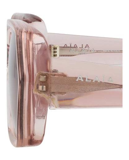 Alaia Square-Frame Recycled Acetate Sunglasses Pink Pink Red (AA0077S-30015129-003)