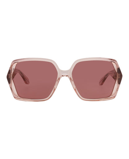 Alaia Square-Frame Recycled Acetate Sunglasses Pink Pink Red (AA0077S-30015129-003)