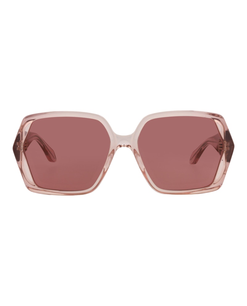 Alaia Square-Frame Recycled Acetate Sunglasses Pink Pink Red (AA0077S-30015129-003)