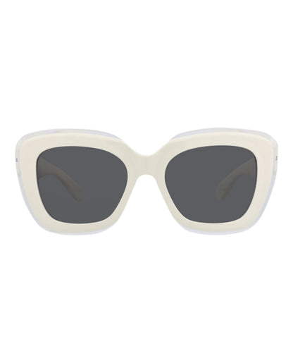 Alaia Square-Frame Recycled Acetate Sunglasses White White Grey (AA0072S-30014380-002)