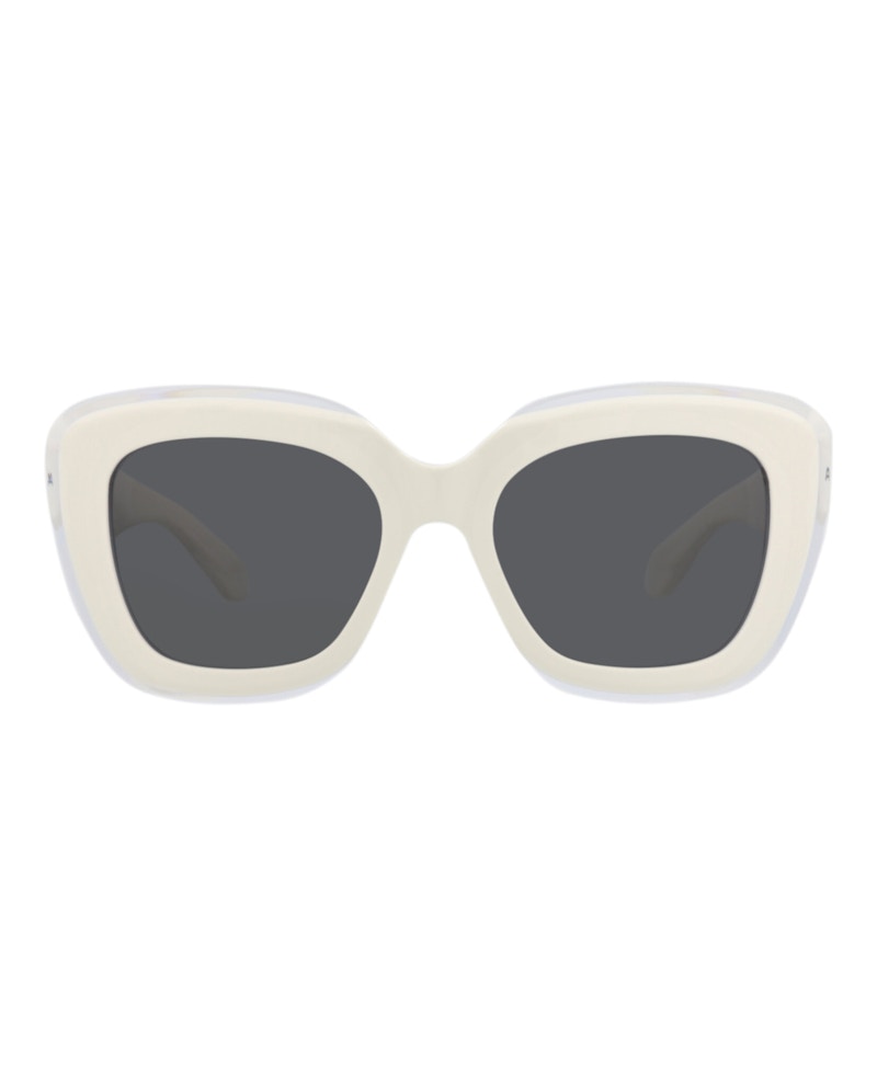 Alaia Square-Frame Recycled Acetate Sunglasses White White Grey (AA0072S-30014380-002)