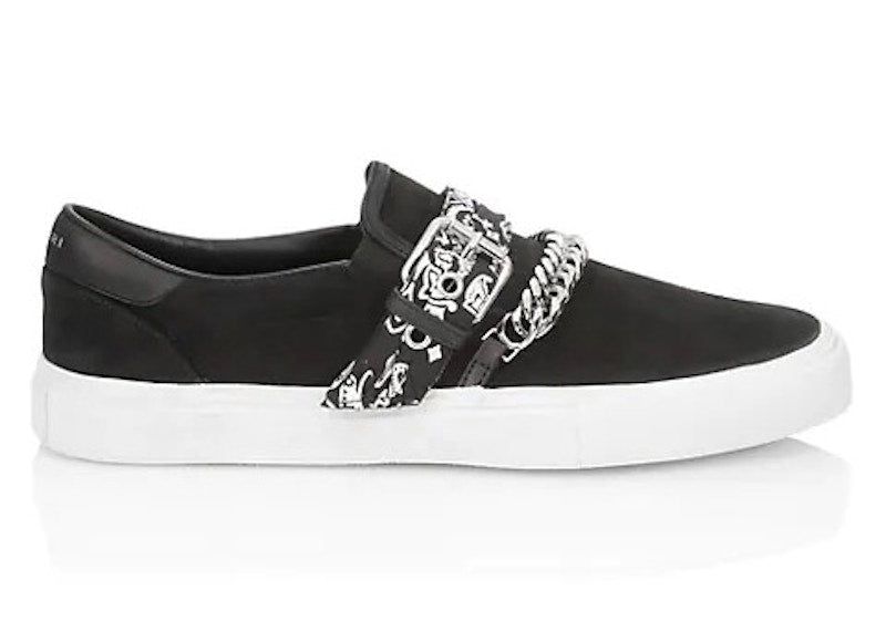 AMIRI Bandana Buckle Slip On Black