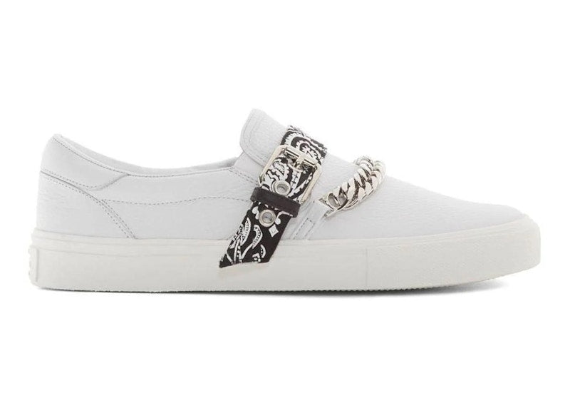AMIRI Bandana Chain Slip On White