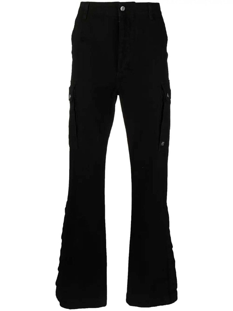 AMIRI Cargo Kick Flare Denim Jeans Black