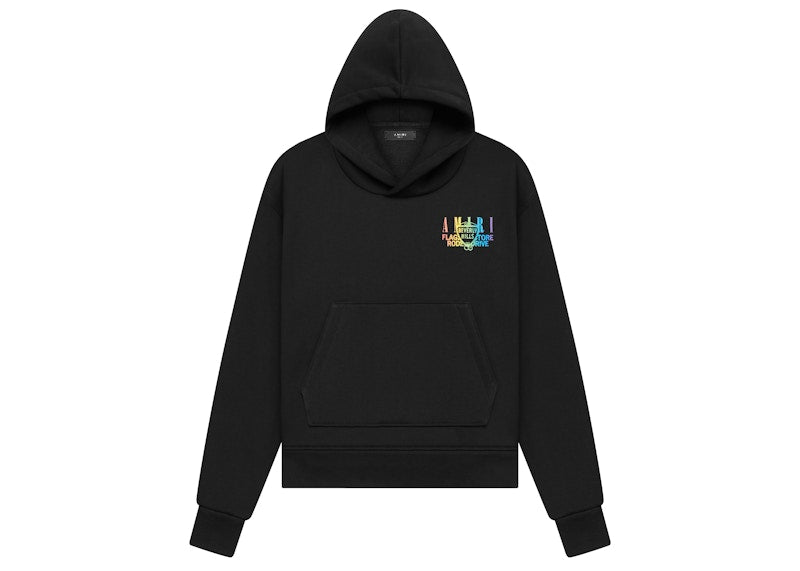 AMIRI Exclusive Beverly Hills Hoodie Black/Rainbow