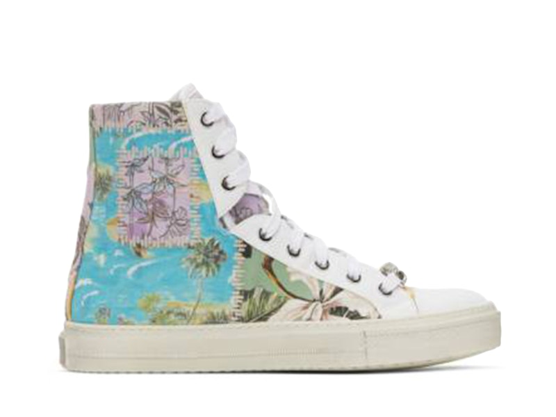 AMIRI Hawaiian Reconstructed Sunset High Top White Multi