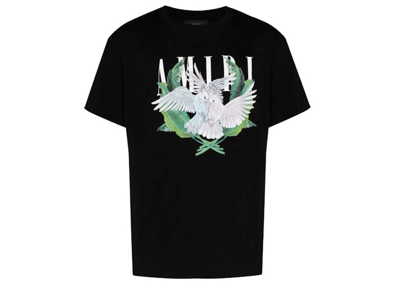 AMIRI Lovebirds Logo Tee Black