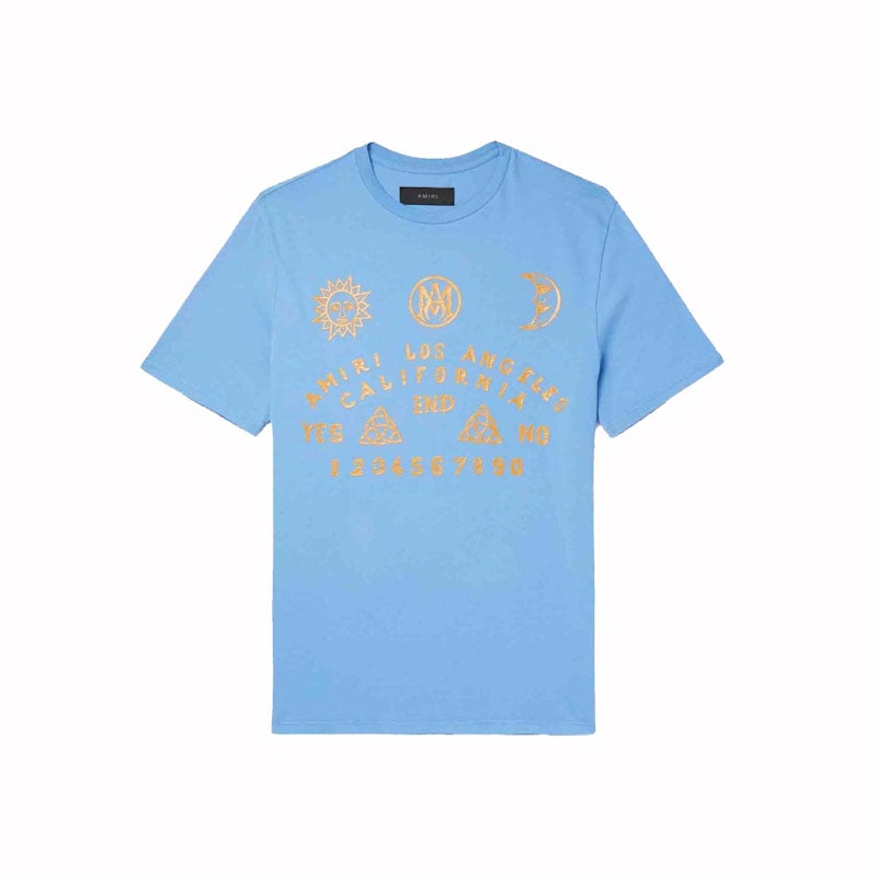 AMIRI Oija Board Tee Carolina Blue