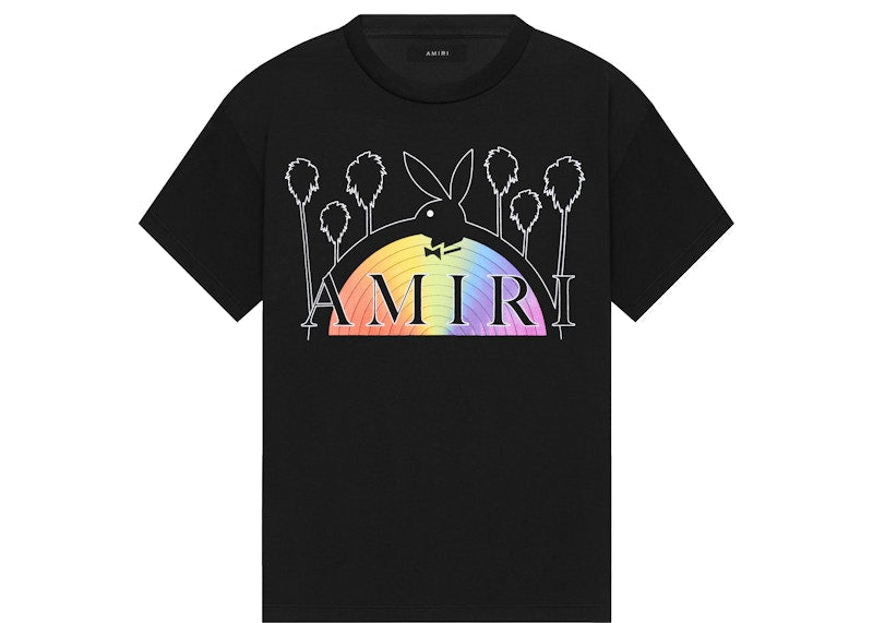 AMIRI Playboy Rainbow Tee Black