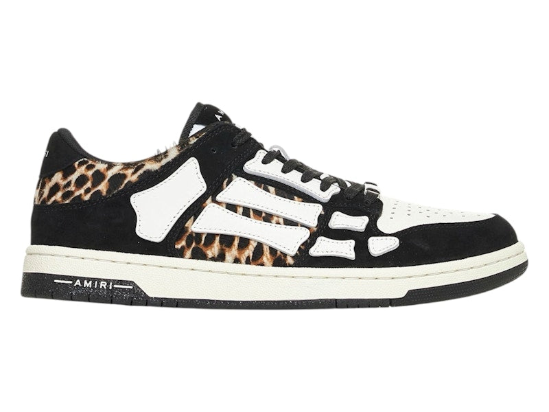 Amiri Skel Low Black Leopard