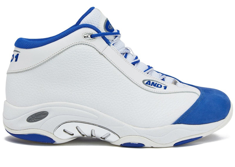 And1 Tai Chi White Navy Blue Silver Grey