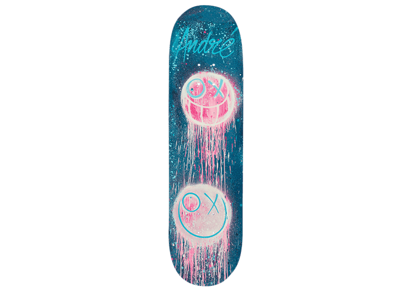 Andre Saraiva Blue Drip Skateboard Deck