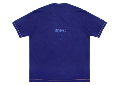 Anta x Kyrie Irving Logo Basketball Tee Ink Blue